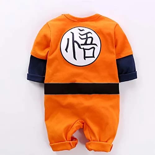RELABTABY Newborn Baby Romper Jumpsuit Orange1 6-9 Months (156 g) | Cute Cartoon Long Sleeve Cotton thumbnail 6