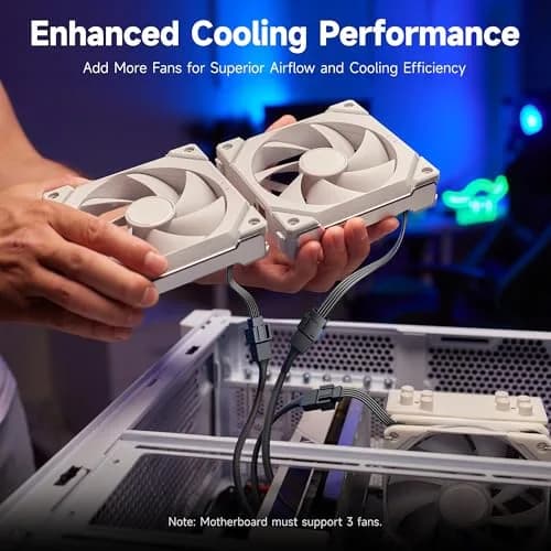 Cable Matters 2-Pack 3 Way 4-Pin PWM Fan Splitter Cable 12 inches | Expand PC Cooling thumbnail 3