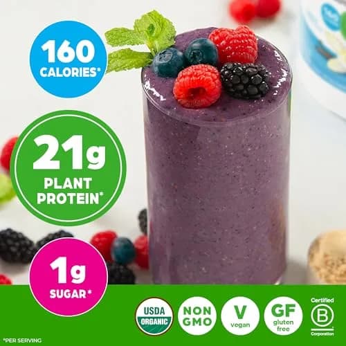 Orgain Organic Vegan Protein Powder Vanilla Bean 917g (2.02 lb) | 21g Plant Protein, 50 Superfoods, USDA Organic thumbnail 4