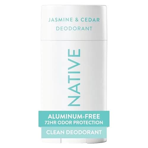 Native Jasmine & Cedar Natural Deodorant Stick 77g (2.65oz) | 72-Hour Odor Control — Jasmine & Cedar
