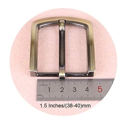 McFanBe Grey11 Single Prong Square Belt Buckle 38 mm (1.5 inches) | Durable Alloy Replacement Buckle thumbnail 5