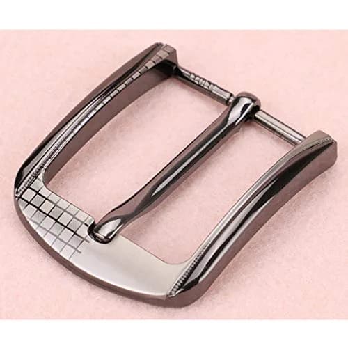 McFanBe Single Prong Square Belt Buckle | 38-40 mm (1.5 in) Grey Alloy Replacement Buckle thumbnail 2