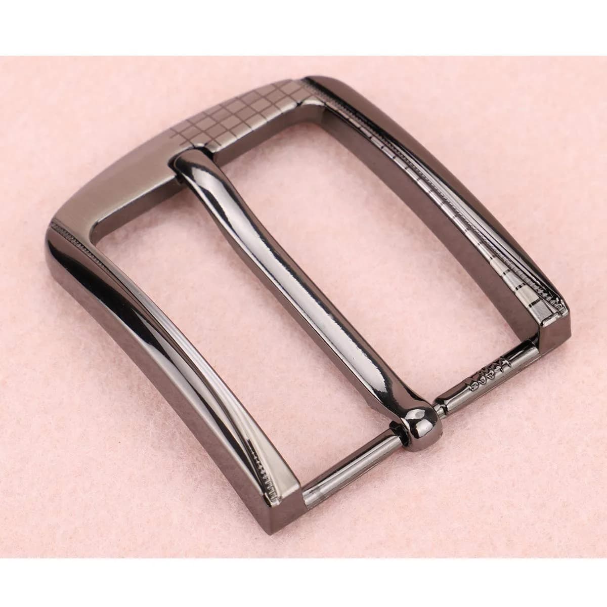 McFanBe Single Prong Square Belt Buckle | 38-40 mm (1.5 in) Grey Alloy Replacement Buckle - view 3
