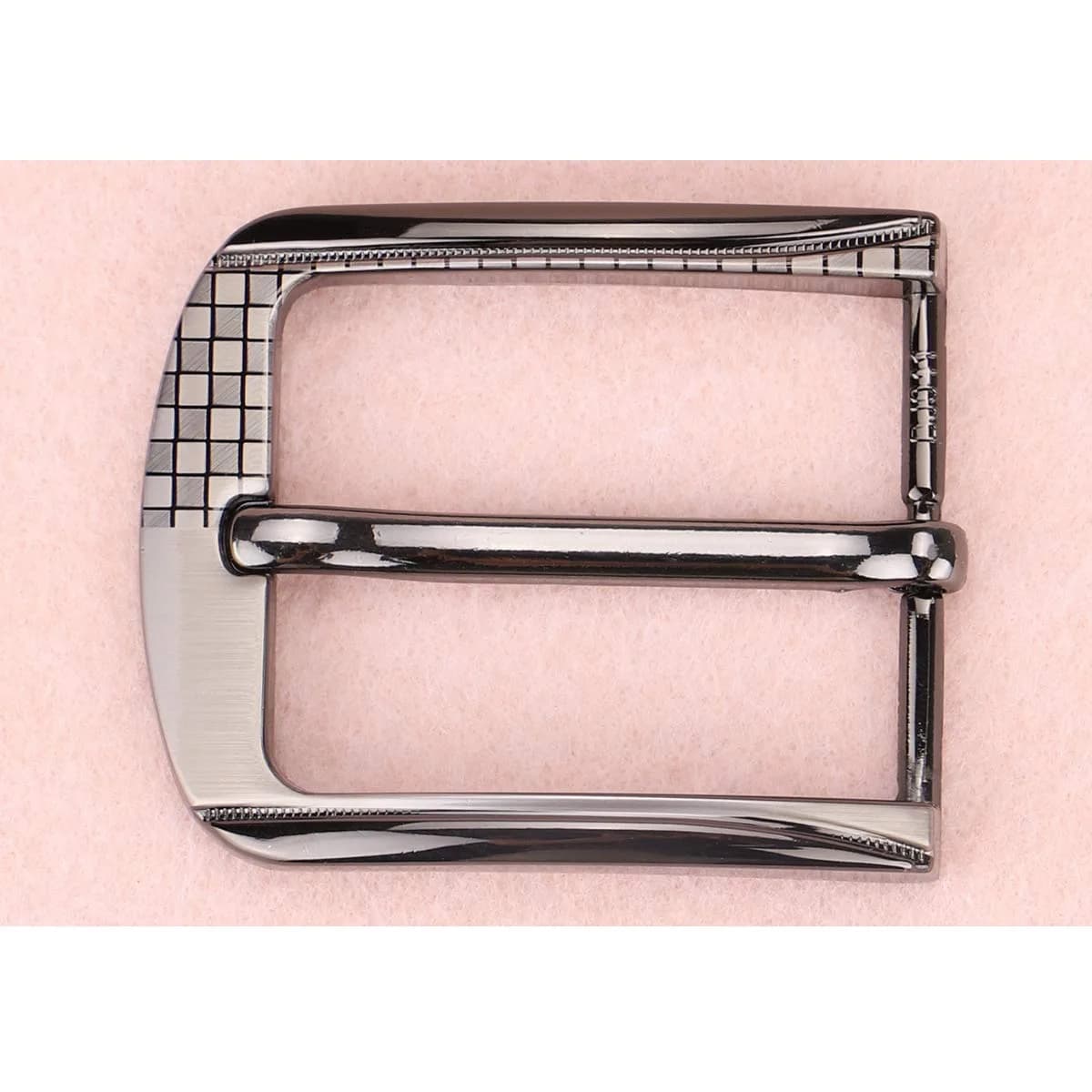 McFanBe Single Prong Square Belt Buckle | 38-40 mm (1.5 in) Grey Alloy Replacement Buckle - view 4
