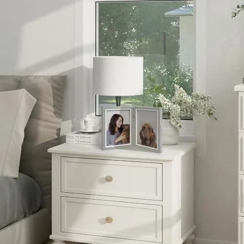 Afuly 5x7 Double Picture Frame Grey | Elegant Wall & Tabletop Decor (70-120c) thumbnail 7