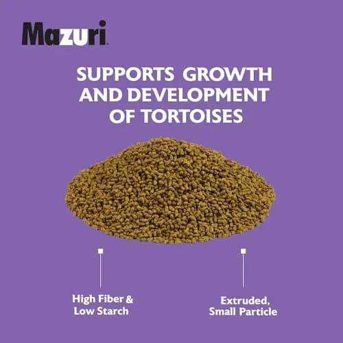 Mazuri Juvenile Tortoise Food 227 g (8 oz) | High Fiber, Low Starch Formula for Baby Tortoises thumbnail 6