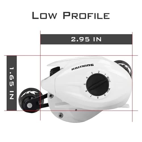 KastKing Crixus Baitcaster Combo Right-Hand 6'6" MH Rod 198cm (6'6") 17lb Line thumbnail 4