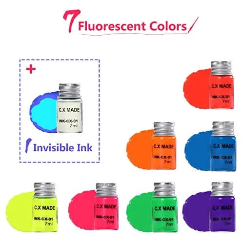 ESSSHOP Glass Dipped Pen Calligraphy Set with 7 Colorful & Invisible Inks | Hand-Crafted Borosilicate Glass thumbnail 4