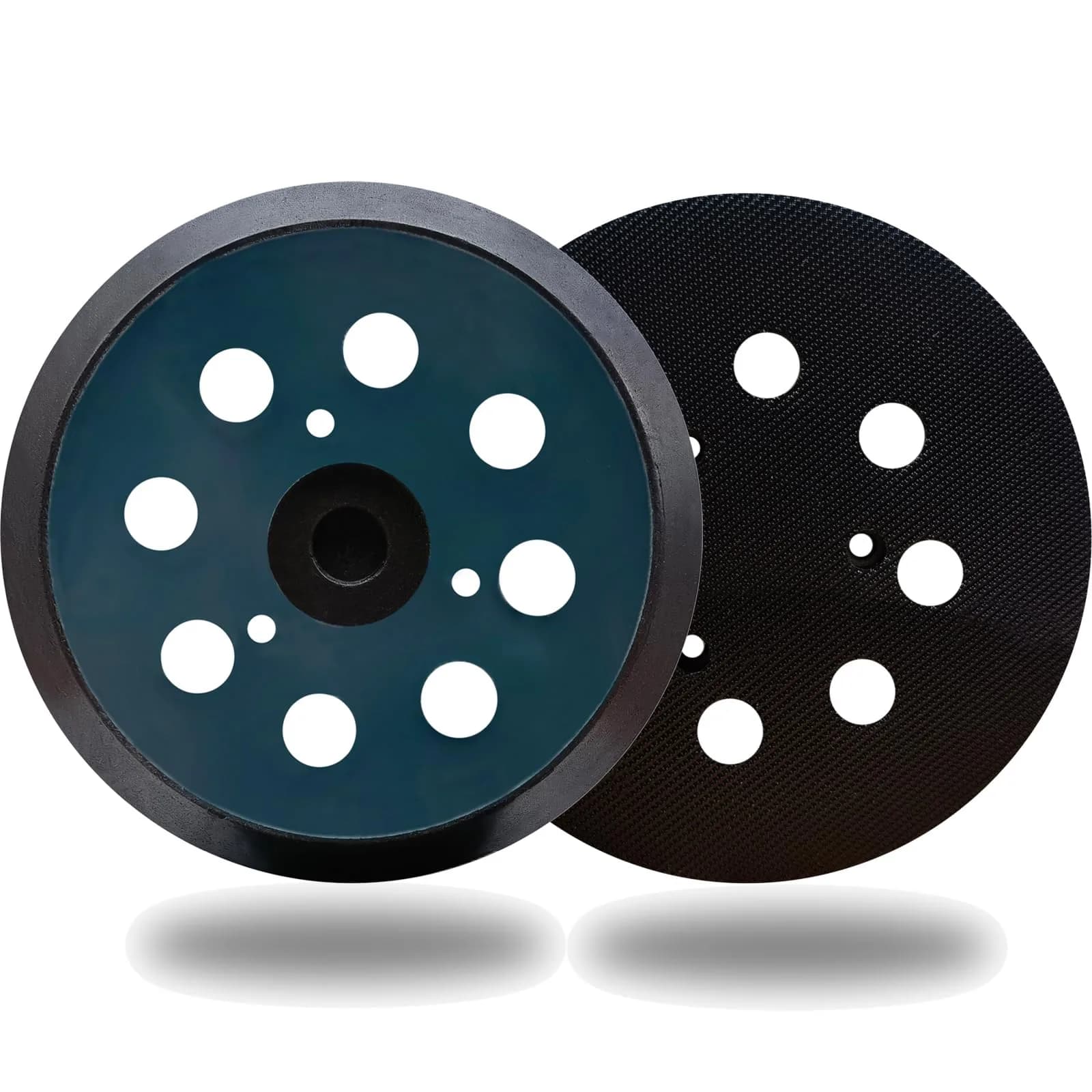 SINYUM 5 Inch Dia 8 Hole Hook and Loop Sanding Pad | Compatible with Makita & Hitachi Sanders — 5 Inch Dia
