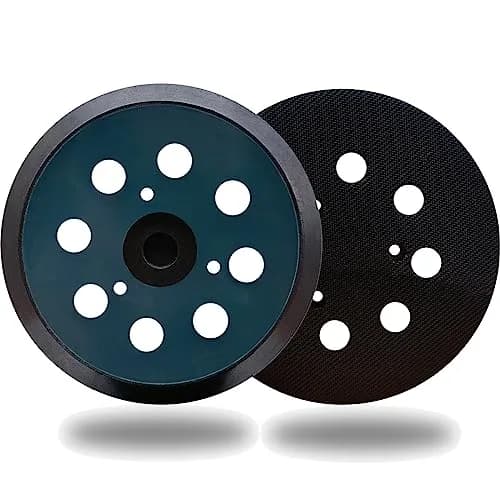 SINYUM 5 Inch Dia 8 Hole Hook and Loop Sanding Pad | Compatible with Makita & Hitachi Sanders thumbnail 1