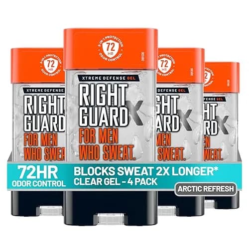 Right Guard Xtreme Defense Antiperspirant Deodorant Gel, Arctic Refresh Scent, 4 oz (Pack of 4) | 72-Hour Odor Control & Sweat Protection thumbnail 1