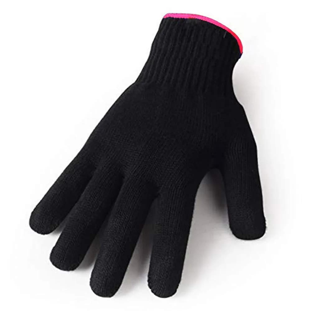 AFT90 Heat Resistant Hair Styling Glove 22cm (8.7in) | Protects Hands from Hot Tools — Black