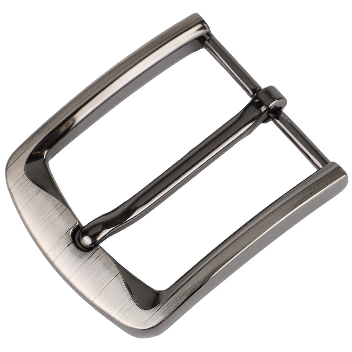 McFanBe Grey Single Prong Square Belt Buckle 3.8cm (1.5 Inches) | Replacement Buckle for Men & Women - main product image
