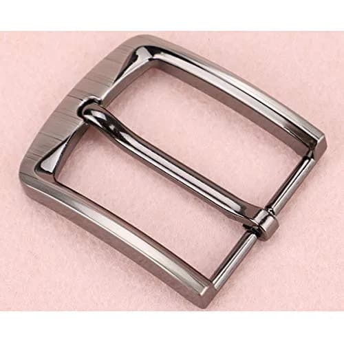 McFanBe Grey Single Prong Square Belt Buckle 3.8cm (1.5 Inches) | Replacement Buckle for Men & Women thumbnail 3