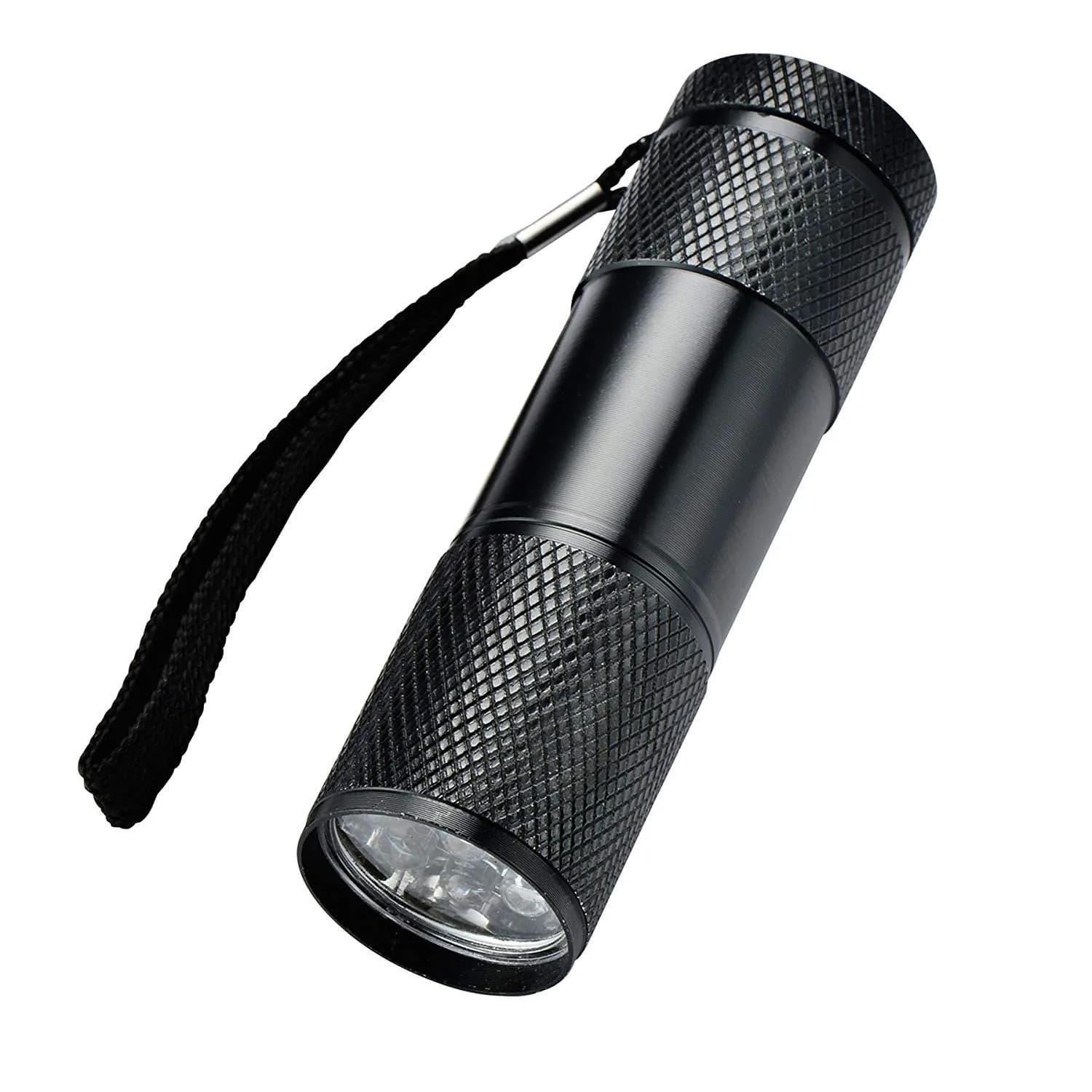 Optimal Shop UV Blacklight 9 LED Flashlight Torch 10-Pack | Essential for Pet Stains, Document Verification & More - view 2