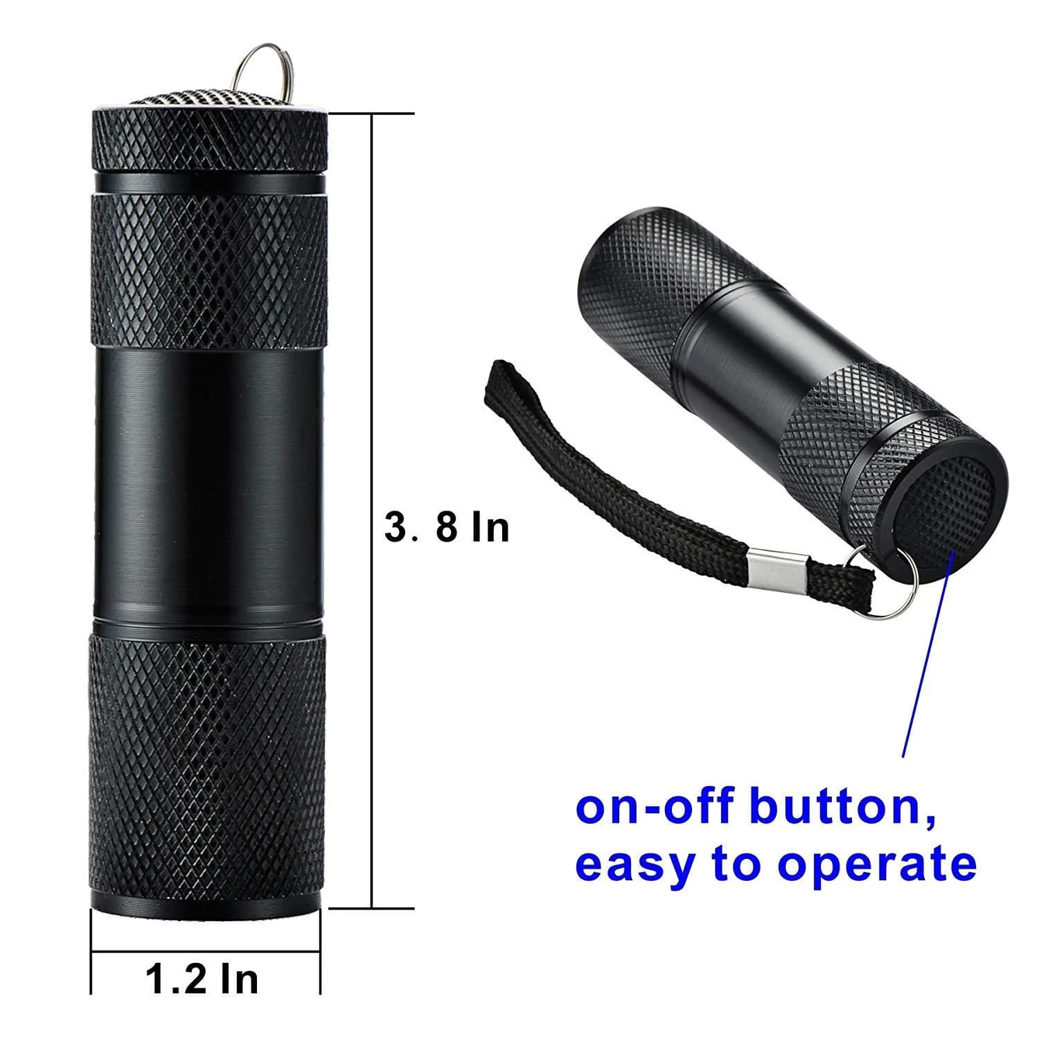 Optimal Shop UV Blacklight 9 LED Flashlight Torch 10-Pack | Essential for Pet Stains, Document Verification & More - view 3