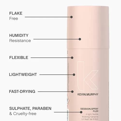 KEVIN.MURPHY SESSION.SPRAY FLEX Flexible Finishing Spray 337ml (11.4 fl oz) | Humidity Resistant Hold for All Hair Types thumbnail 4