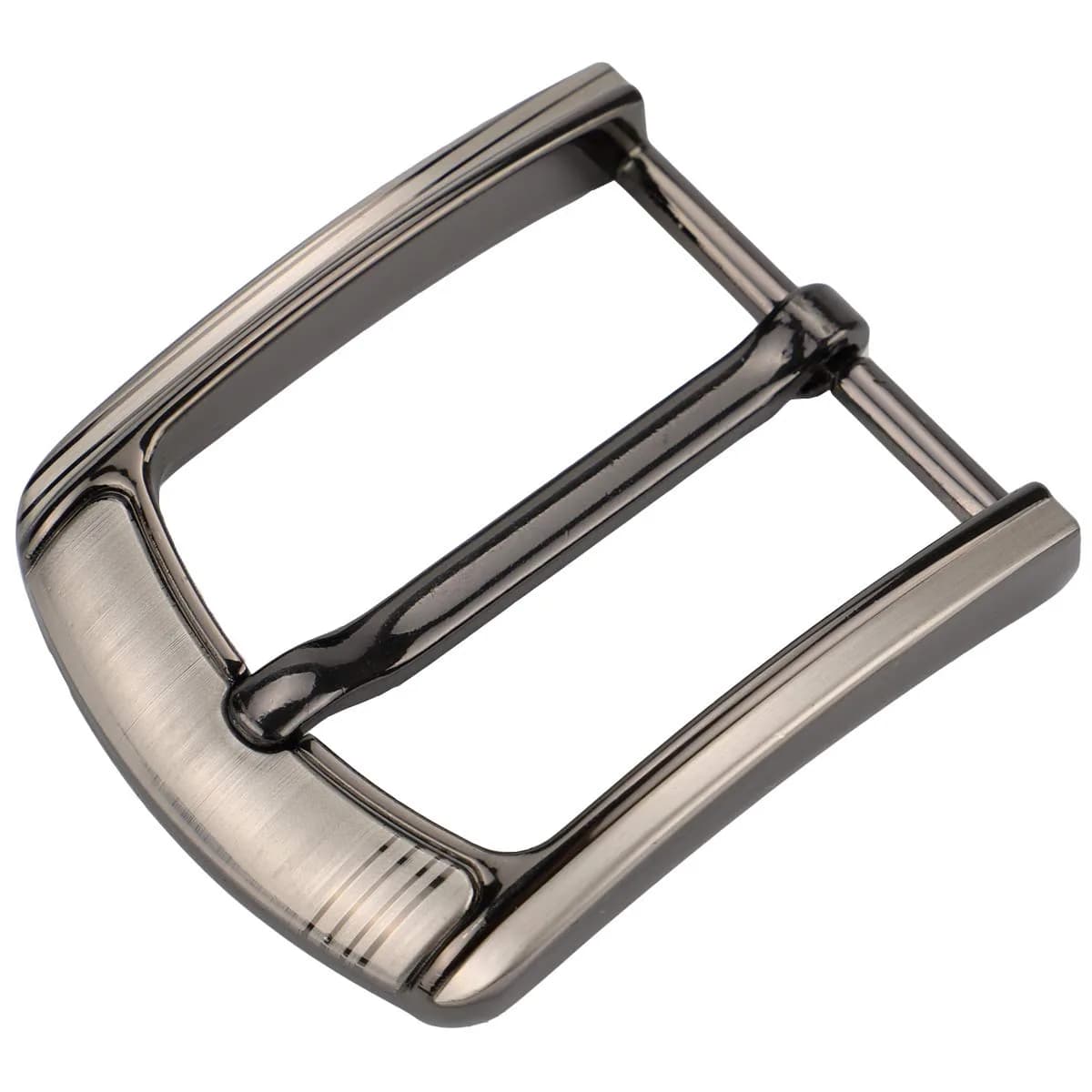 McFanBe 1.5 Inches (38 mm) Belt Buckle Single Prong Square Replacement Buckle for Men Women Belt (Grey15) | Alloy Metal Buckle for 38mm Straps - main product image