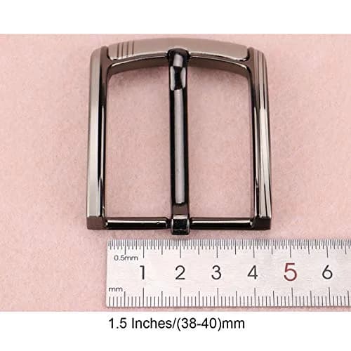 McFanBe 1.5 Inches (38 mm) Belt Buckle Single Prong Square Replacement Buckle for Men Women Belt (Grey15) | Alloy Metal Buckle for 38mm Straps thumbnail 4