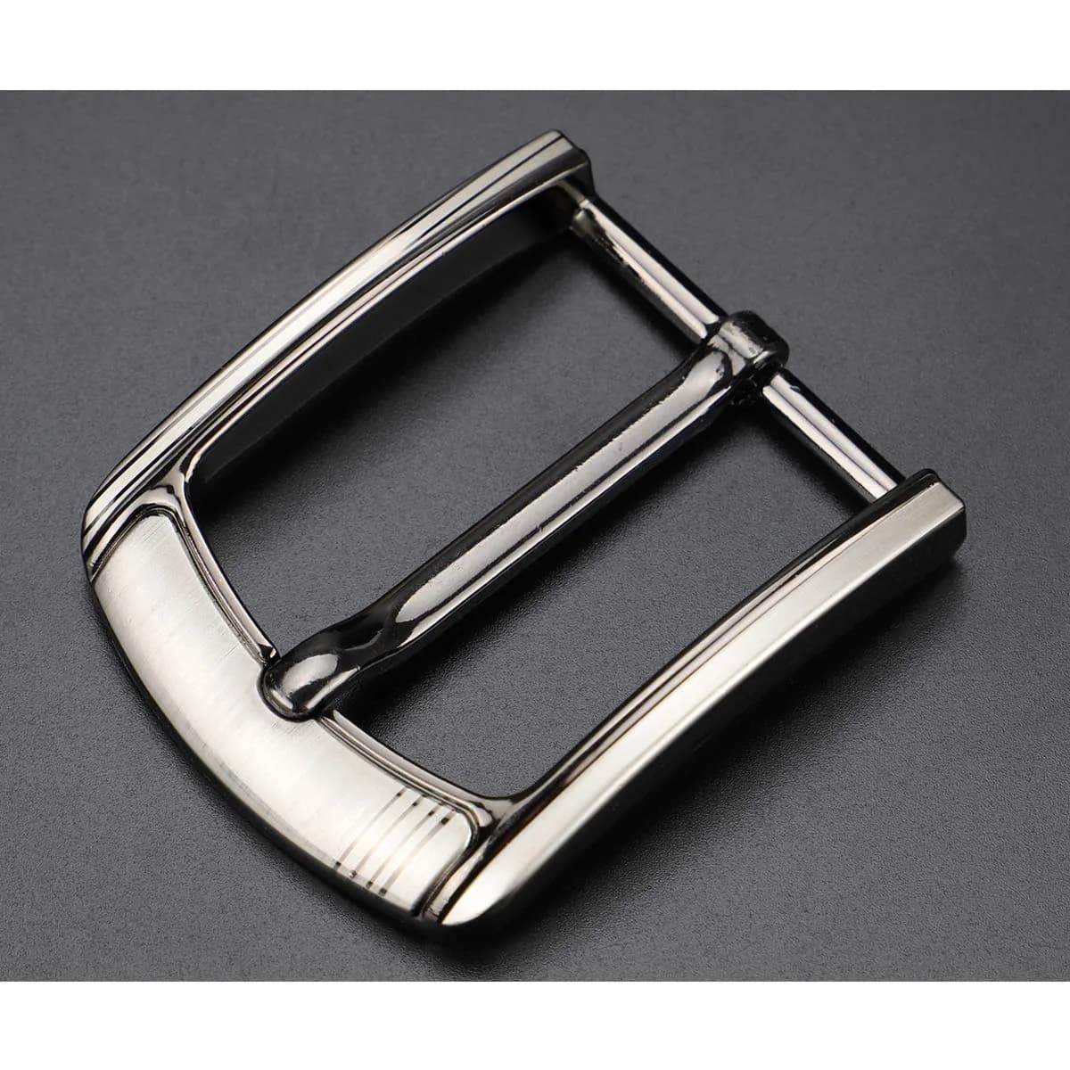 McFanBe 1.5 Inches (38 mm) Belt Buckle Single Prong Square Replacement Buckle for Men Women Belt (Grey15) | Alloy Metal Buckle for 38mm Straps - view 5