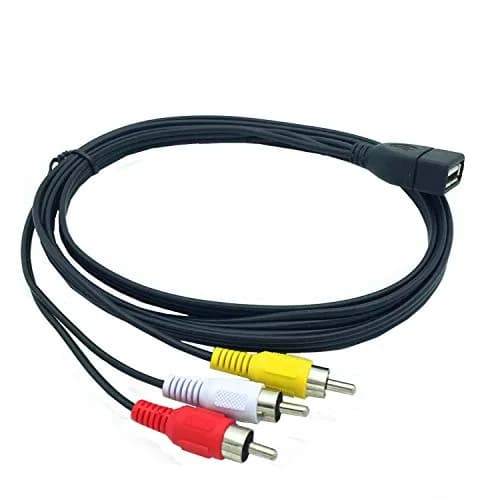 ANRANK UR20315AK USB Female to 3 RCA AV Cable 1.5m (4.9ft) | Connects AV Equipment to HDTVs thumbnail 4