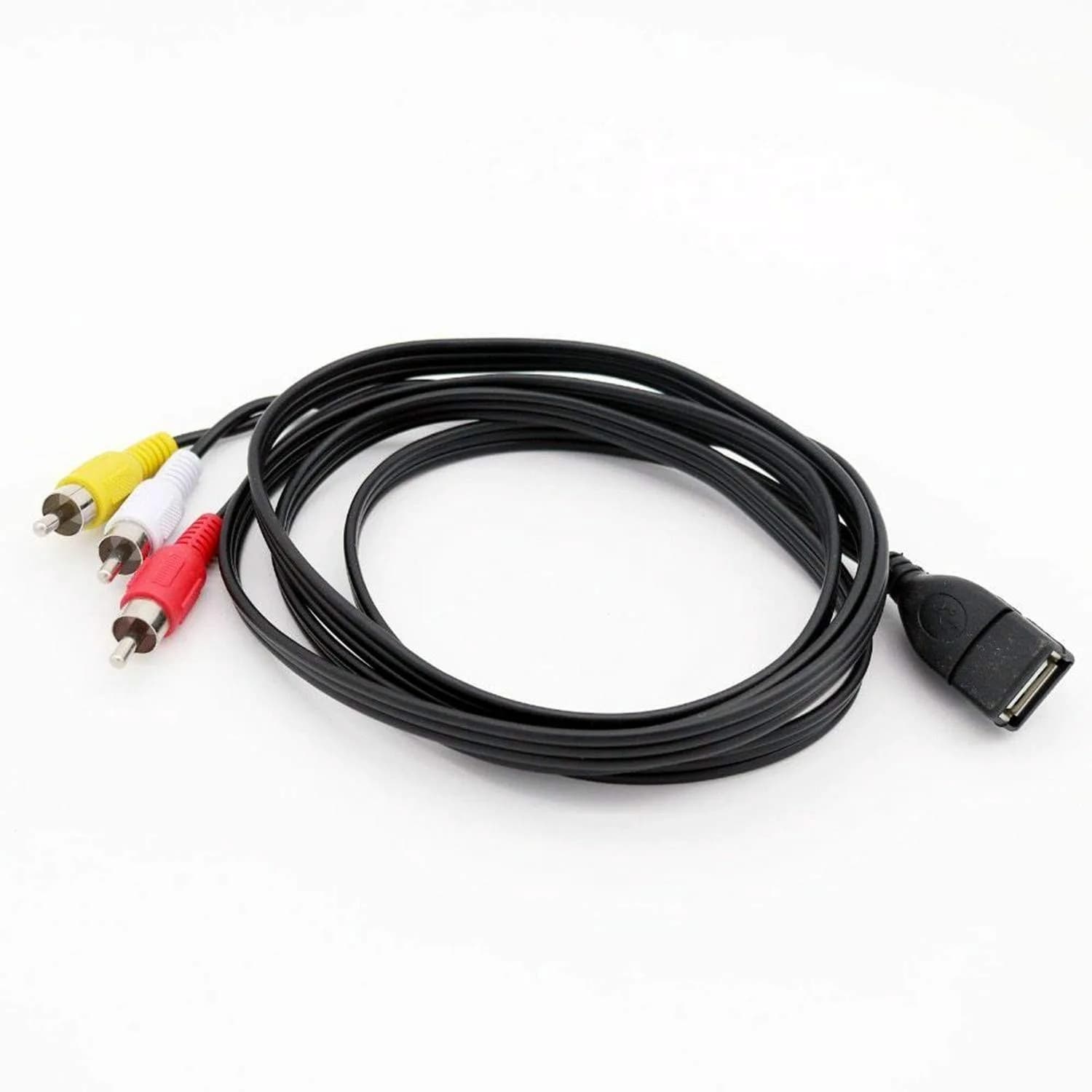 ANRANK UR20315AK USB Female to 3 RCA AV Cable 1.5m (4.9ft) | Connects AV Equipment to HDTVs - view 5