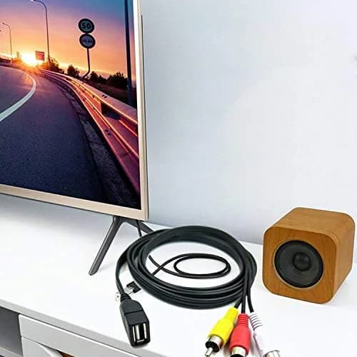 ANRANK UR20315AK USB Female to 3 RCA AV Cable 1.5m (4.9ft) | Connects AV Equipment to HDTVs thumbnail 6