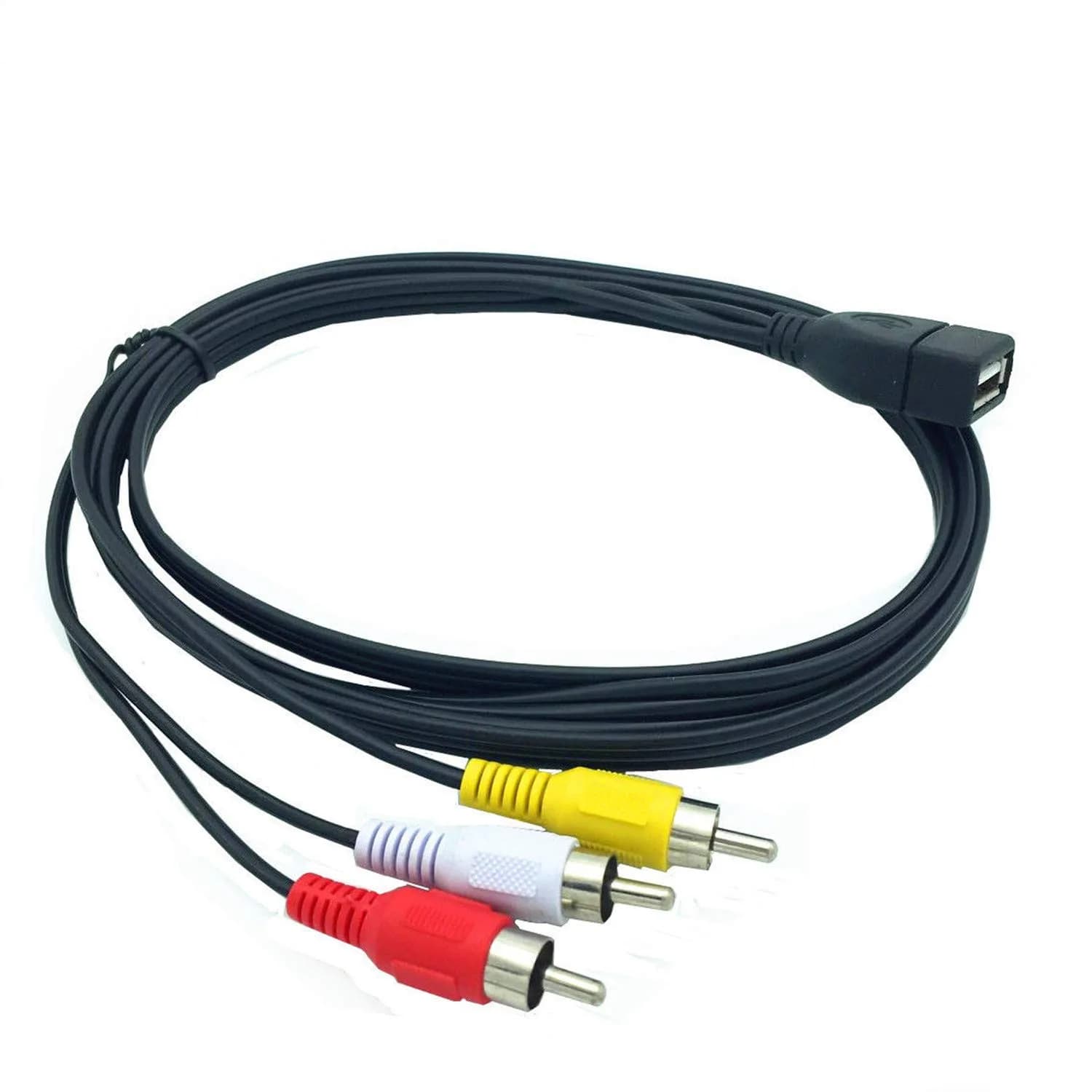 ANRANK UR20315AK USB Female to 3 RCA AV Cable 1.5m (4.9ft) | Connects AV Equipment to HDTVs - view 4