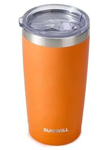 SUNWILL Coffee Tumbler 20 oz Insulated Travel Mug Stainless Steel | Double Wall, Spill Proof, Car Friendly thumbnail 1