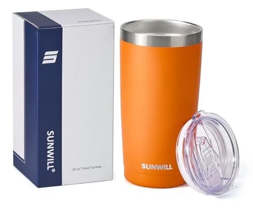 SUNWILL Coffee Tumbler 20 oz Insulated Travel Mug Stainless Steel | Double Wall, Spill Proof, Car Friendly thumbnail 5