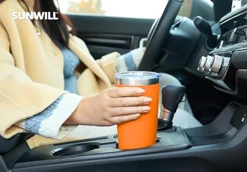 SUNWILL Coffee Tumbler 20 oz Insulated Travel Mug Stainless Steel | Double Wall, Spill Proof, Car Friendly thumbnail 6