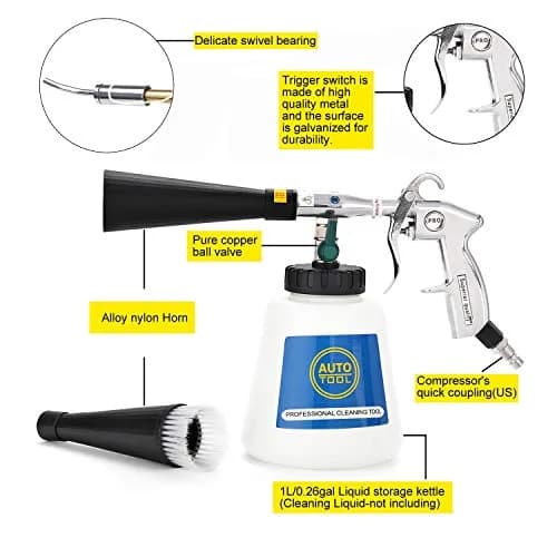 CPROSP High Pressure Turbo Car Cleaning Gun | Tornado Car Wash Applicator for Exterior & Interior thumbnail 2