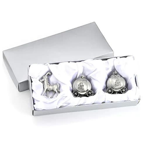 Mogoko Silver Storage Box for Baby Teeth & Curl Keepsakes | Child Memory Box, 5.1"L x 1.5"W x 2.1"H thumbnail 6