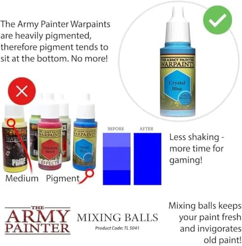 The Army Painter Mixing Balls 5.5 mm (100-Pack) | Stainless Steel Rustproof Agitators for Paint thumbnail 5