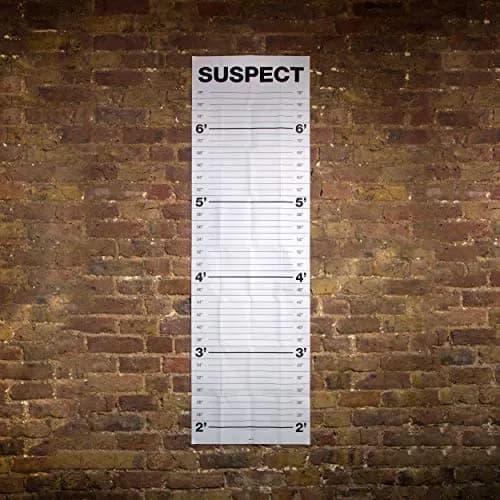 Suck UK Mugshot Height Chart & Party Props Poster with 10 Number Cards | 24 inch (61 cm) Vertical Poster thumbnail 6