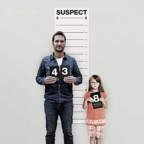 Suck UK Mugshot Height Chart & Party Props Poster with 10 Number Cards | 24 inch (61 cm) Vertical Poster thumbnail 2