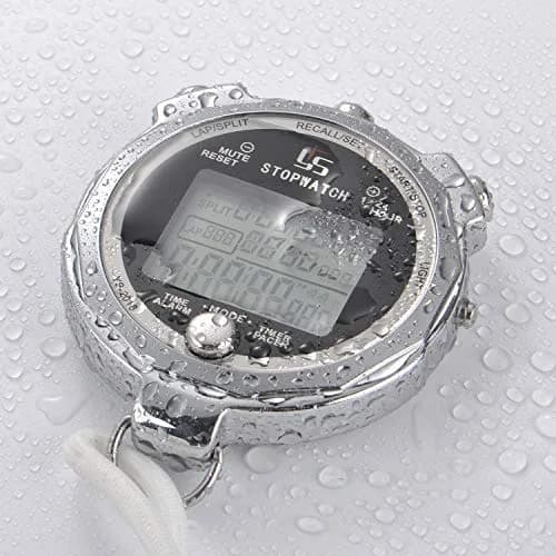 LAOPAO Metal Stopwatch 200 Lap Memory 1/1000s Accuracy with Backlight | Mute Function & Stainless Steel Build thumbnail 3