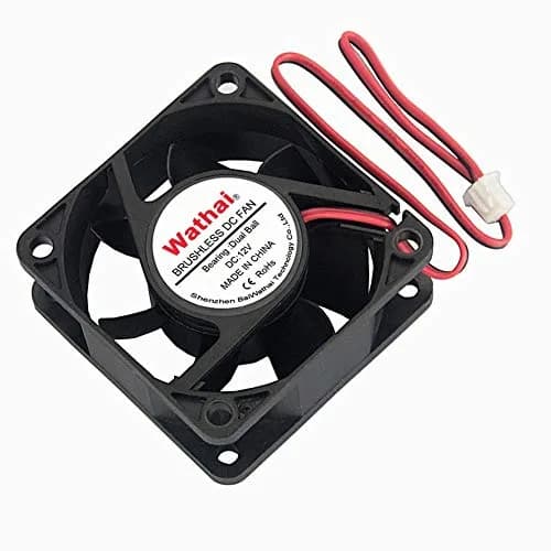 Wathai 60mm x 60mm x 25mm 12V DC Case Fan Brushless Cooling Fan Dual Ball 2P | 4700RPM, 25CFM, 37dBA, 50,000 hrs life thumbnail 4