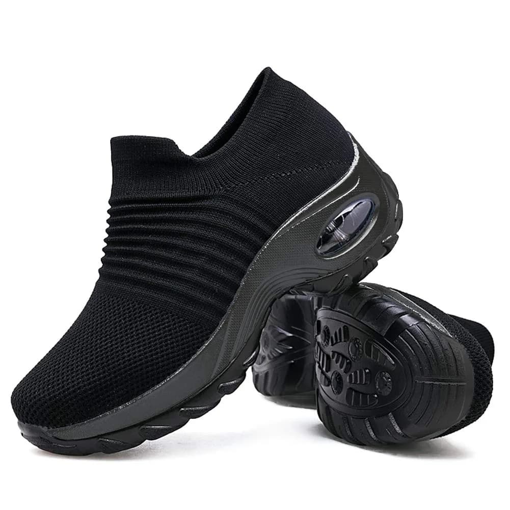 Slow Man Women's Walking Shoes Sock Sneakers Mesh Slip On Air Cushion 8 | Breathable, Lightweight & Comfortable
