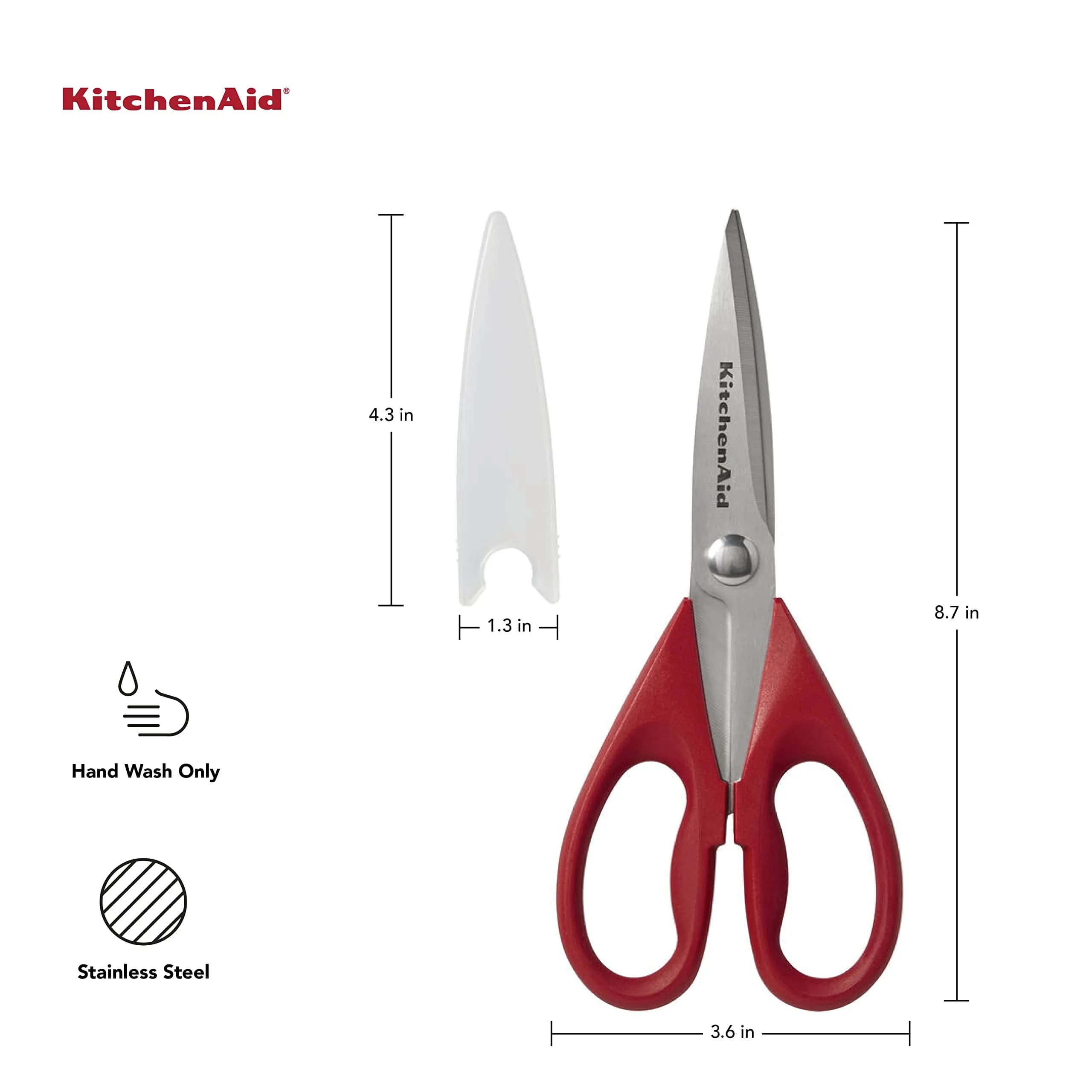 KitchenAid Red Multipurpose Shear Set with Nutcracker & Bottle Opener, 1-Piece, 8.72 Inch - view 2