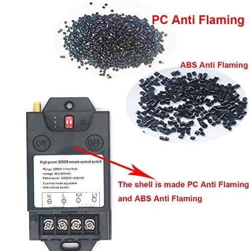 Jiangbao Wireless Remote Control Switch AC 110V 220V Relay Switch Transmitter with 2360m Range | High Power 3000W Industrial Remote Control thumbnail 4
