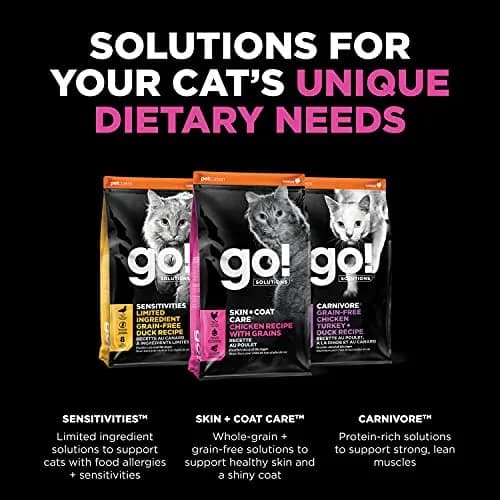 Go! Solutions Skin + Coat Care Chicken Dry Cat Food 8 lb | Supports Healthy Fur & Skin thumbnail 5