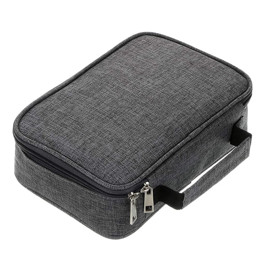 BTSKY High Capacity Zipper Pens Pencil Case- Multi-Functional Stationery Pencil Pouch 72 Slots Grey | Portable & Lightweight for Art & School