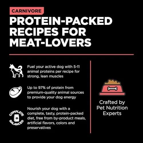 Go! Solutions Carnivore Salmon + Cod Grain-Free Dog Food 22 lb | High-Protein, Real Meat & Fish, Puppy to Senior thumbnail 5