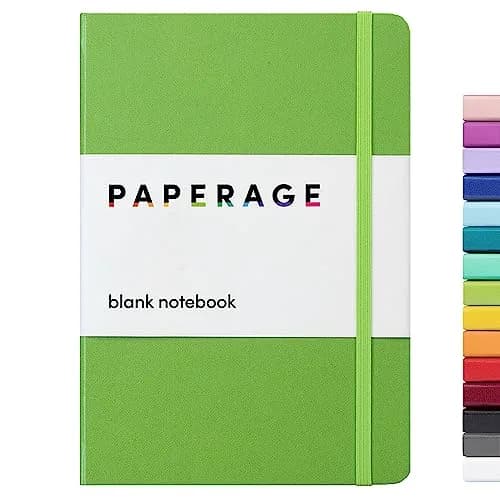 PAPERAGE Blank Journal Notebook Medium 5.6 in x 8 in (160 Pages) | Acid-Free Paper Notebook - view 3