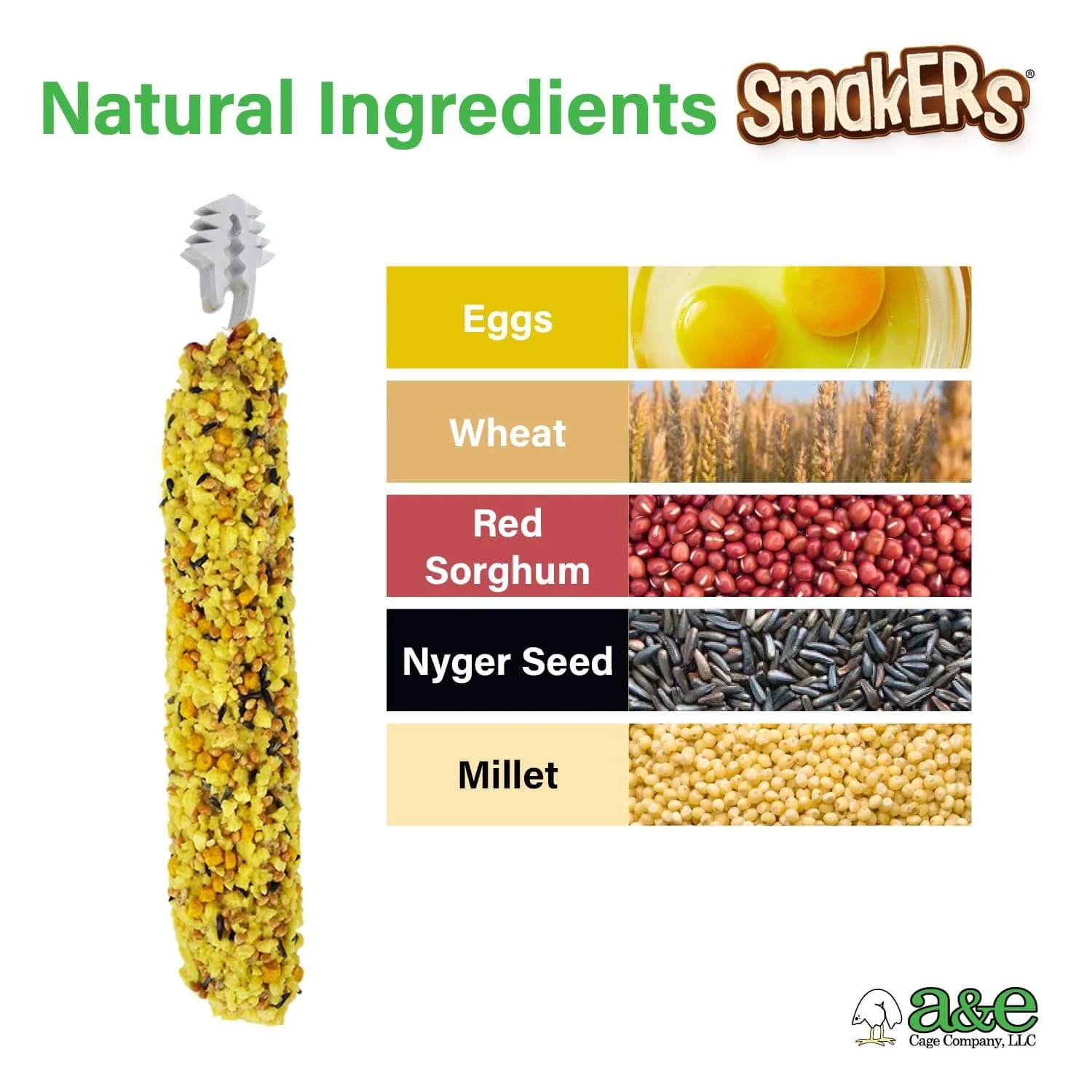 Vitapol Smakers Egg Treat Sticks for Parakeets & Budgies, Twin Pack | Protein-Rich for Feather Health - view 2
