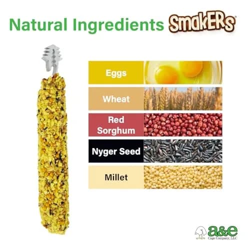 Vitapol Smakers Egg Treat Sticks for Parakeets & Budgies, Twin Pack | Protein-Rich for Feather Health thumbnail 2