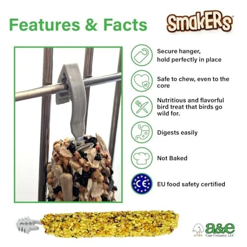 Vitapol Smakers Egg Treat Sticks for Parakeets & Budgies, Twin Pack | Protein-Rich for Feather Health thumbnail 3