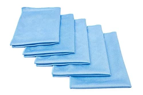 The Rag Company Diamond Weave Glass & Window Towels 40cm x 60cm (16in x 24in) | Streak-Free Shine for Mirrors & Chrome thumbnail 1