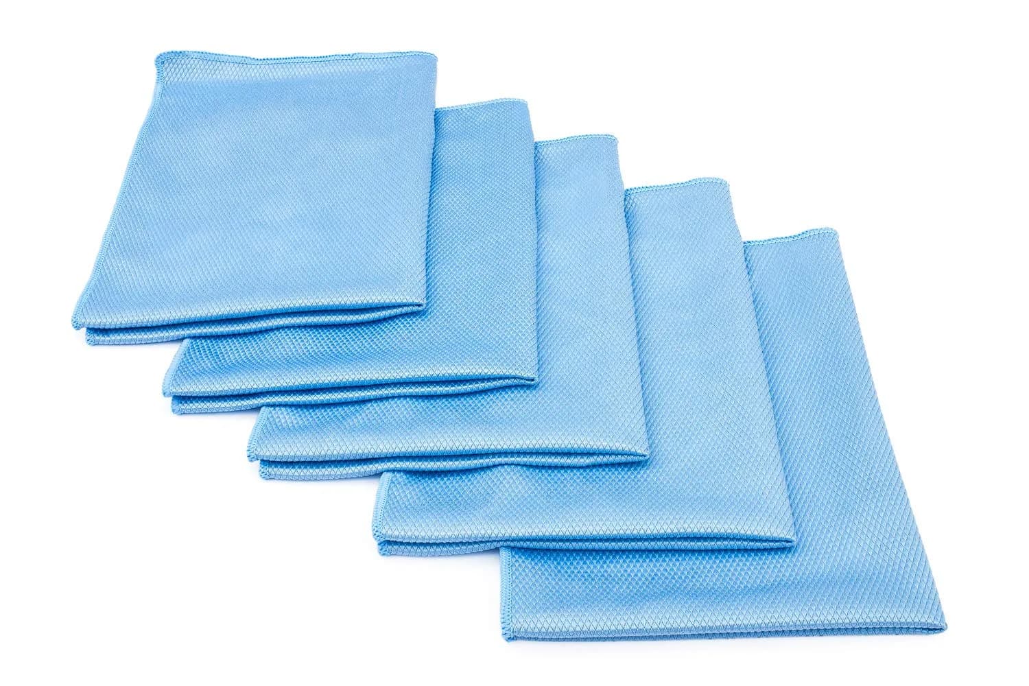 The Rag Company Diamond Weave Glass & Window Towels 40cm x 60cm (16in x 24in) | Streak-Free Shine for Mirrors & Chrome - main product image